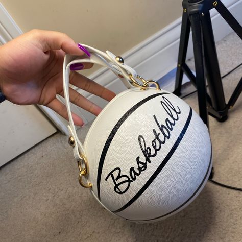 Brand New Basketball Purse, Watermelon Bag, Basketball Bag, Games Night, Circle Purse, Tan Purse, Bling Bags, Black Evening Bag, Cowhide Bag