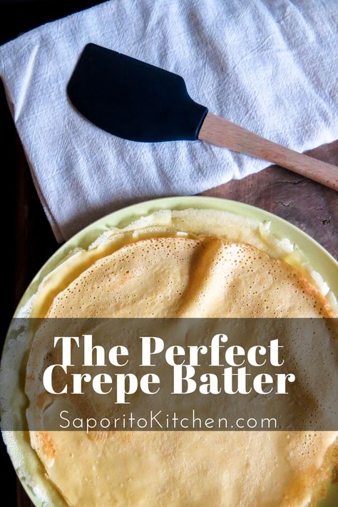 Crepe Batter Recipe, Crepe Ingredients, Easy Crepe Recipe, Crepe Batter, Sweet Crepes, Crepe Maker, Batter Recipe, Savory Crepes, Crepe Recipes