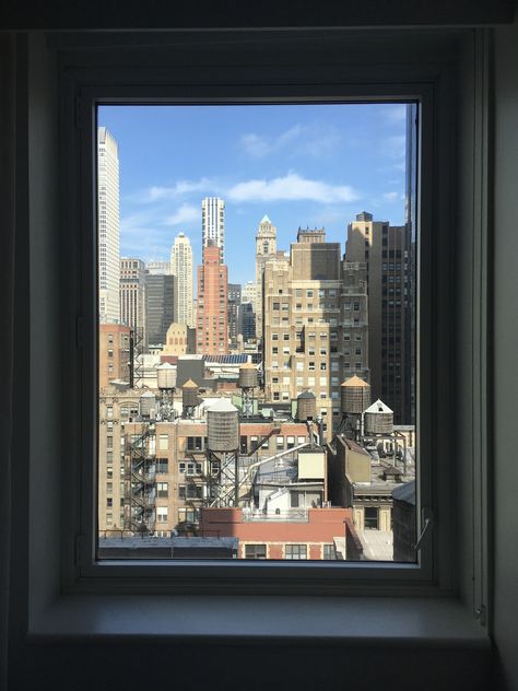 Arlo NoMad window view Window With City View, Fake Window View, New York Window View Aesthetic, New York Window View, City Window View, Window View Wallpaper, Window View City, Window View Aesthetic, Louise Core