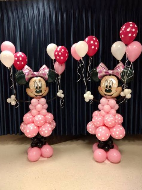 Rose Birthday Decorations, Minnie Mouse Birthday 4, 3rd Birthday Mini Mouse, Minnie Mouse 1st Birthday Balloons, Mini Birthday Decorations, Third Minnie Mouse Birthday, Minnie Birthday Balloons, Minnie Mouse Birthday Decoration Ideas, Mini Themed Birthday Party