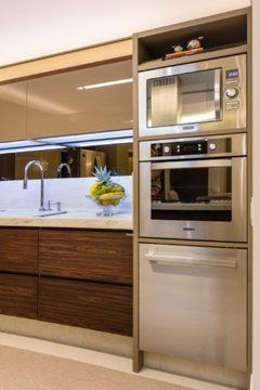 Cabinet for In-Wall Ovens Above Dishwasher? Wall Oven Kitchen, Small Kitchen Renovations, Oven Cabinet, Tiny Kitchen Design, Interior Design Kitchen Small, Small Space Interior Design, Kitchen Interior Design Decor, Diy Kitchen Storage, Kitchen Family Rooms