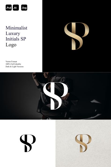 Minimalist Luxury Initials SP Logo Perfect for: - High-End Brands - Exclusive Products and Services - Elegant Monogram Logos - Timeless and Sophisticated Branding Style Attributes: - Minimalist - Modern - Simple You'll receive: - Opulent SP Monogram Design - 100% Resizable Vector Logo - AI, PSD & SVG Files for Easy Customization For adjustments or additional formats, contact us. Elevate your brand with our Minimalist Luxury Initials SP Logo. Luxury Monogram Logo Design, Sp Letter Logo, Sp Logo Design, Clothing Business Cards, High End Logo Design, Sp Monogram, High End Logo, Logo Sp, Sp Logo