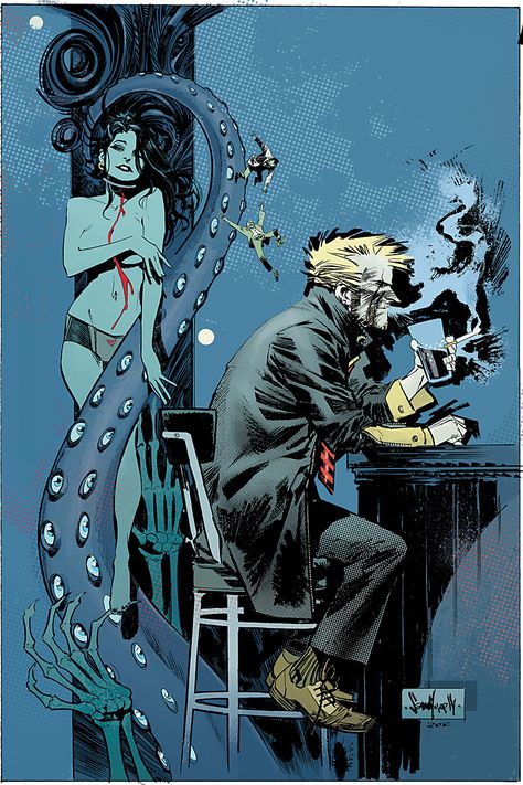 John Constantine: Hellblazer - City of Demons #5 - Sean Murphy Constantine Comic, Hellblazer Comic, Sean Murphy, Constantine Hellblazer, Vertigo Comics, Justice League Dark, John Constantine, Ange Demon, Bd Comics