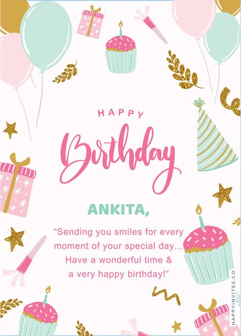 Pastel Birthday Card Happy Birthday Card Wishes, Birthday Card Wishes, Happy Birthday Card Template, Birthday Invitation Message, Christmas Wishes Messages, Invitation Card Birthday, Pastel Birthday, Happy Birthday Wishes Cards, Birthday Card Template