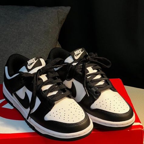 Nike Dunk Low Black and white panda shoes for women Shoes Panda Dunks, Nike Low Dunks Panda, Nike Shoes Panda, Low Top Nike Shoes, Birthday Shoes Sneakers, Panda Nike Dunks Outfit Woman, Pandas Dunk, Black Panda Dunks, Pandas Shoes