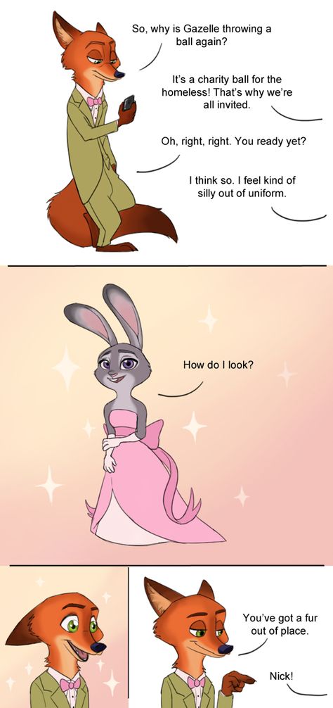 Gazelle's Ball by Sleevia on DeviantArt Humour, Nickwilde Zootopia, Zootopia Disney, Zootopia Fanart, Zootopia Nick And Judy, Zootopia Comic, Zootopia Art, Disney Theory, Nick And Judy