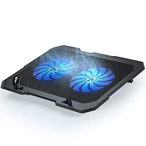 Tes, Cooler Stand, Laptop Fan, Stand Fan, Laptop Cooling Pad, Cooling Pad, Laptop Cooler, Blue Led Lights, Pc Portable