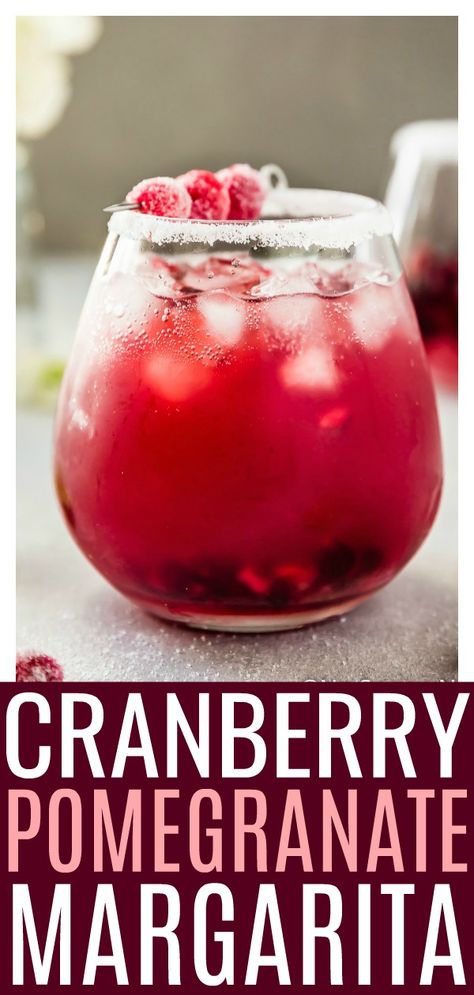 Margaritas, Pomegranate Margarita Recipe, Cranberry Margaritas, Pomegranate Cocktail Recipes, Christmas Beverages, Holiday Margaritas, Holiday Drinks Alcohol Christmas, Pomegranate Drinks, Thanksgiving Cocktail Recipes