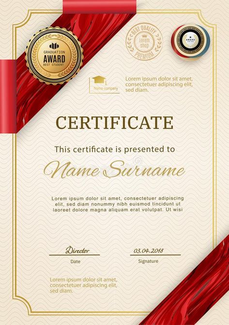 Certificate Design Inspiration, Certificate Layout, Certificate Of Achievement Template, Psd Free Photoshop, Blank Certificate, Dog Logo Design, Certificate Background, Free Certificate Templates, Certificate Design Template