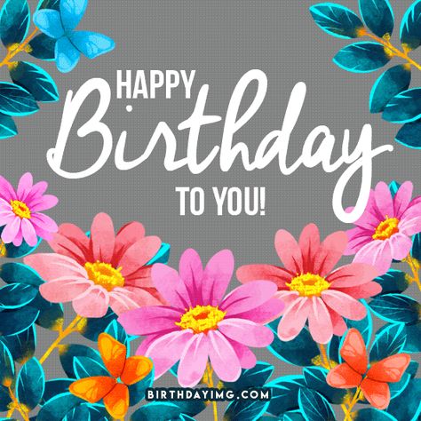 Happy Birhday Animated Gif Image with Flowers Happy Birthday Animated, Birthday Animated Gif, Special Happy Birthday Wishes, Happy Birthday Gif Images, Happy Birthday Download, Birthday Animated, Happy Birthday Wishes Pics, Happy Birthday Gif, Birthday Wishes Gif