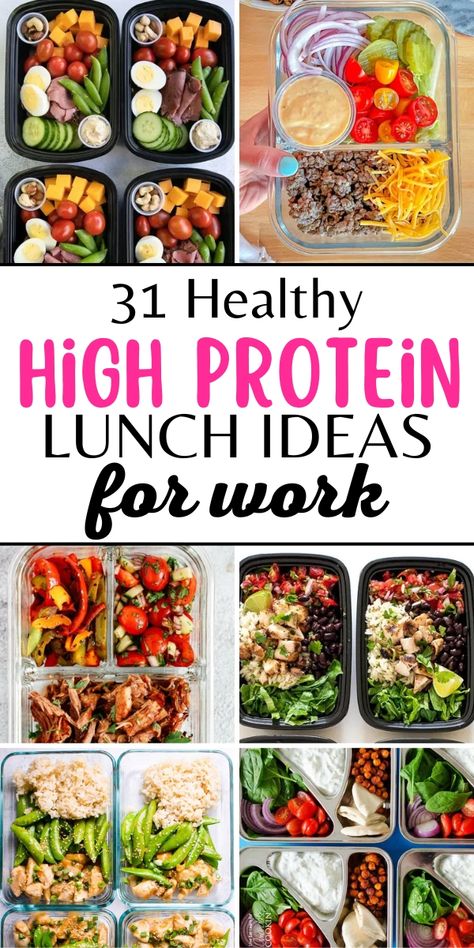 Protein Lunch Ideas For Work, Healthy Protein Lunch Ideas, Healthy Protein Lunch, Protein Lunch Ideas, High Protein Lunch Ideas, Protein Meal Prep, Lunch Ideas For Work, High Protein Meal, High Protein Meal Prep