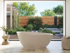 Nature, Air Bathtub, Shower Bases, Engineered Stone, Natural Minerals, Shower Tub, Cosmopolitan, Free Standing, Contemporary Design