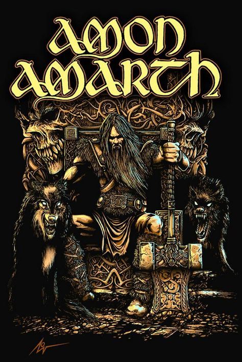 Amon Amarth is my favorite band. Their mix of brutal metal and viking folklore makes their sound unique and powerful. Arte Viking, Amon Amarth, Rock & Roll, Viking Metal, Groove Metal, Heavy Metal Art, Heavy Metal Rock, Metal Albums, Final Cut Pro