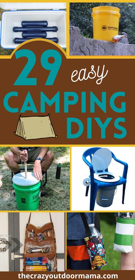 Camping Diy Projects, Outdoor Camping Shower, Easy Camping Hacks, Tent Camping Hacks, Camping Diy, Camping Toilet, Camping Hacks Diy, Lake Food Ideas Summer, Food Ideas Summer