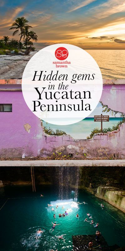 The Yucatan Peninsula offers a lot more than all-inclusive resorts. Here are two Yucatan destinations that showcase the region’s beauty. Playa Del Carmen, Anniversary Destinations, Samantha Brown, Mexico Itinerary, Mexico Trip, Yucatan Mexico, Hidden Places, Yucatan Peninsula, Mexico Vacation