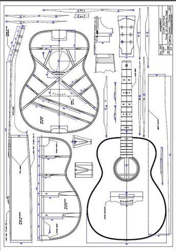 Picture of Literature & Plans Guitar Template, Build Your Own Guitar, Acoustic Guitar Case, Music Instruments Guitar, Luthier Guitar, Guitar Diy, Guitar Kits, Telecaster Guitar, Handmade Guitar