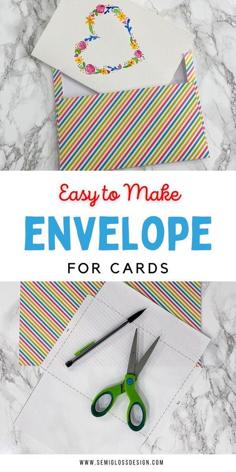 Diy Card Envelope Easy, Envelope Template Free Printable, Making An Envelope, Diy Envelope Template, Printable Envelope Template, Valentines Activities, Make An Envelope, Envelope Template Printable, Christmas Stitching