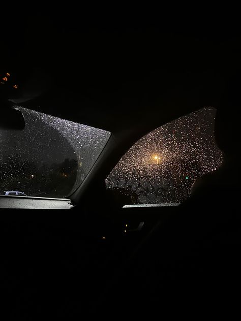 Rain In Car Aesthetic, Inside A Car At Night, Rainy Car Ride Aesthetic, Inside Car Aesthetic Night, Late Night Car Rides Aesthetic, Car Rain Aesthetic, Rain In Car, Rainy Night Car, Night Car Ride Aesthetic