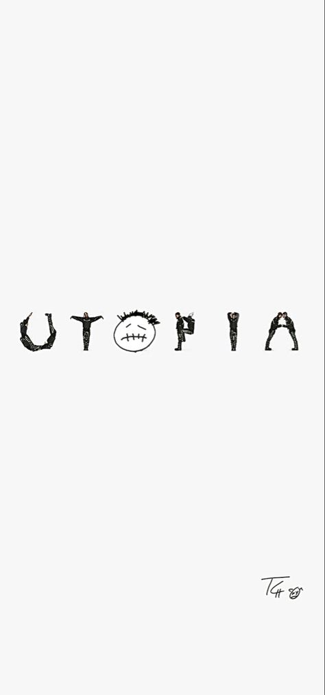 Utopia Wallpaper Iphone, Travis Scott Animated, Travis Scott Tattoo Ideas, Utopia Tattoo, Utopia Travis Scott Wallpaper, Jackboys Wallpaper, Travis Scott Wallpapers Iphone, Senior Patches, Utopia Poster