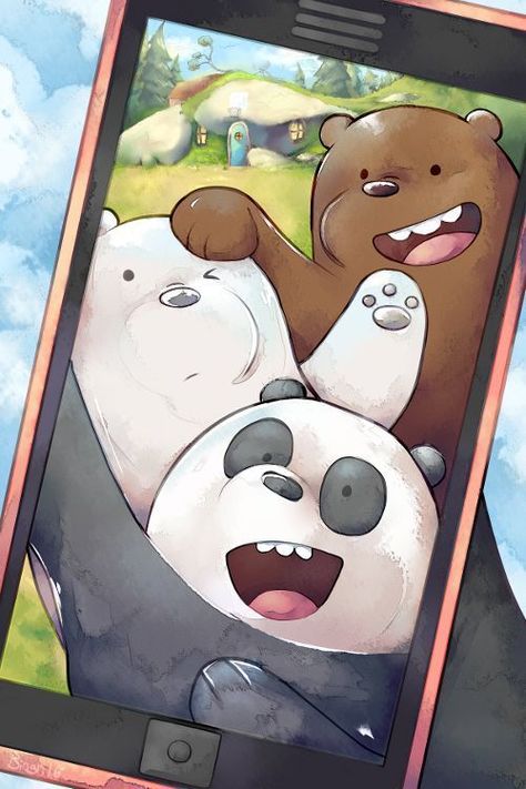 Pin by Melany Salazar on Wallpaper | Bear wallpaper, We bare bears wallpapers, Ice bear we bare bears