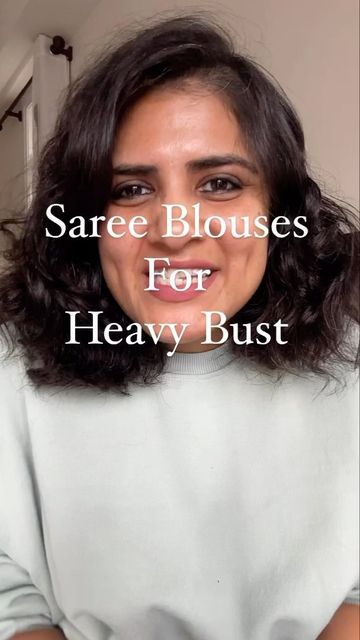 Indian Blouses For Heavy Bust, Saree Professional Look, Sari Blouses For Women, Necklines For Heavy Bust, Blouse Designs Heavy Bust, Trendy Saree Blouses, Blouses For Heavy Bust, Saree Blouse For Big Bust, Neckline For Heavy Bust