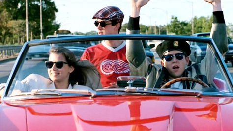 Ferris Bueller Ferrari, Fun Movie Facts, Chicago Movie, John Hughes Films, Best Teen Movies, Ferris Bueller’s Day Off, John Hughes Movies, Movie Trivia, Life Moves Pretty Fast