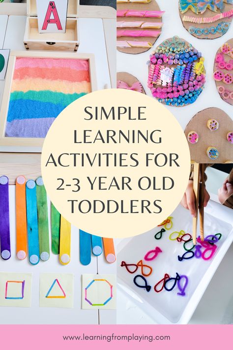 Montessori, Montessori Activities For Two Year Olds, Daycare Activities 2-3, Activities For A Two Year Old, Indoor Activity For 3 Year, Preschool Activities For 3 Year, Summer Activities For 3 Year, Three Year Old Homeschool Activities, 2 Year Preschool Crafts