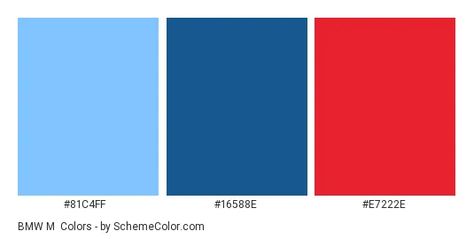 Color scheme palette image Bmw M Colors, Color Scheme Blue, Bmw Blue, Web Colors, Colors Palette, Blue Color Schemes, Paint Schemes, Complementary Colors, Blue Paint