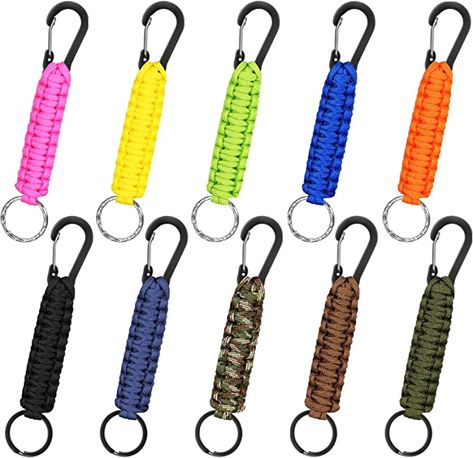 Utility Ring, Paracord Braids, Ring Hook, Carabiner Keychain, Paracord Keychain, Packing Ideas, Keychain For Men, Keychain Clip, Fresh Color