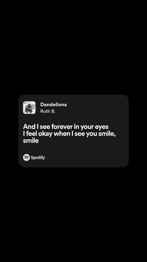 Dandelions Song Spotify, Dandelions Lyrics Spotify, Dandilines Song, Dandelions Song Wallpaper, Dandelion Spotify, Dendalions Lyrics, Dandelions Song Aesthetic, Dandelion Song Lyrics, Dandelions Spotify