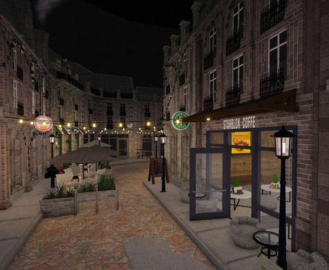 Sims City Layout, Blockburg Town Ideas, Bloxburg London City Layout, Bloxburg City Aesthetic, Bloxburg London Town Layout, Nyc City Bloxburg, Bloxburg Nyc City Layout, Bloxburg Town Ideas Exterior, Things To Put In Your Bloxburg Town