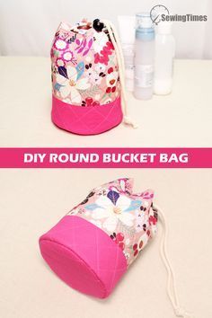 Drawstring bucket bag