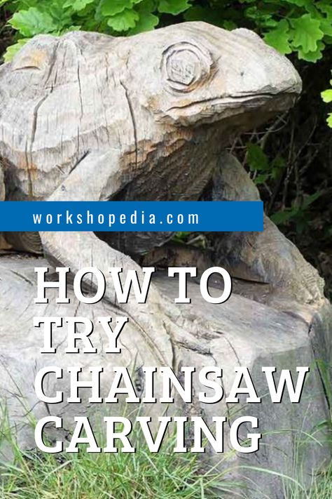 Chainsaw carving can produce great results when done well! Chain Saw Carving For Beginners, Chainsaw Carving For Beginners, Chainsaw Carving Ideas, Carved Tree Stump, Chainsaw Carving Patterns, Stump Art, Tree Carvings, Sculptures Abstract, Totem Pole Art