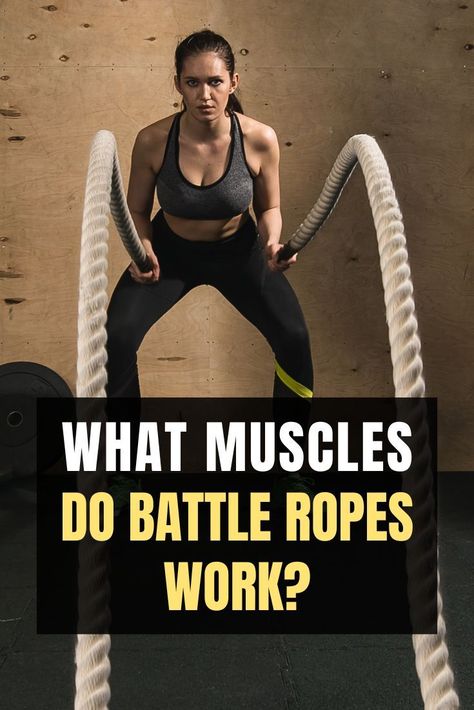 Battle ropes have quickly risen to the top of fitness enthusiasts’ list of training equipment. They provide many benefits and help you improve in the short term. These ropes can work as full-body workouts. But what muscles do battle ropes work exactly? Read more! Exercise Rope Workouts, Battle Rope Hiit Workout, Rope Exercise Training At Home, Heavy Rope Workout, Rope Workouts For Women, Gym Rope Workout, Weighted Rope Exercises, Battle Ropes At Home, Rope Exercises Gym