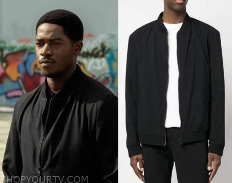 Snowfall: Season 6 Episode 6 Franklin Saint's Black Bomber Jacket Check more at https://www.shopyourtv.com/snowfall-season-6-episode-6-franklin-saints-black-bomber-jacket/ Black, Franklin Saint, Spring Outfit, Bomber Jacket, I Hope