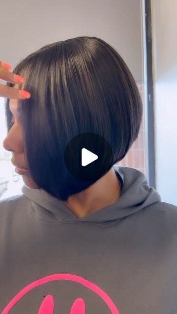 Zee on Instagram: "Question for all my Bob lovers….Are you willing to cut your real hair to achieve a quick weave bob??" Short Bobs On Black Women Real Hair, Short Cut Bob For Black Women, Short Bob With Middle Part, Bobs Hairstyles For Black Women, Quick Weave Bob With Leave Out, Short Bob Sew In, Quick Weave Bob With Bangs, Bob Quick Weave Hairstyles Side Part, Sew In Bob Hairstyles For Black Women