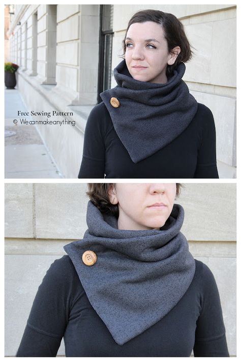 Neck Scarf Pattern Sewing, Ponchos, Couture, Sewing Neck Warmers, Neck Cowl Pattern Sewing, Triangle Scarf Sewing Pattern, Fabric Scarf Pattern, Cowl Scarf Sewing Pattern, Fabric Shawl Patterns Sewing