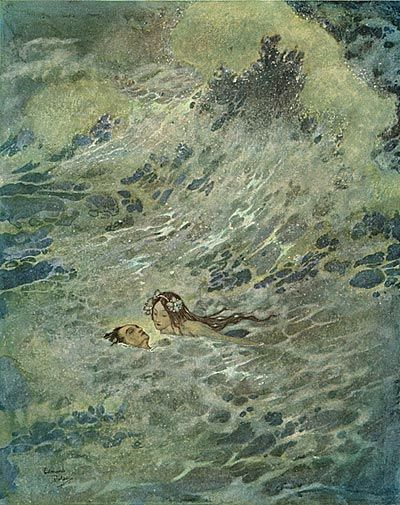 Dulac Andersen Fairy Tales The Little Mermaid, Edmund Dulac, Little Mermaid, Mermaid