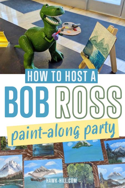Bob Ross Episodes, Bob Ross Birthday, Bob Ross Youtube, Bob Ross Art, Bob Ross Paintings, Painting Birthday, The Joy Of Painting, Art Birthday Party, A Bob
