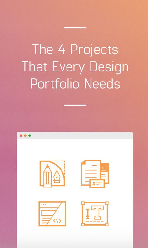 Building your design portfolio? Here are four types of projects that you need to include. Impress your potential clients or employers! Ux Design Project Ideas, Web Design Projects Ideas, Digital Design Portfolio Ideas, Design Projects For Portfolio, Ux Design Portfolio Projects, Ideas For Graphic Design Projects, Instructional Design Portfolio Ideas, Graphic Design Projects Portfolio, Graphic Design Portfolio Projects