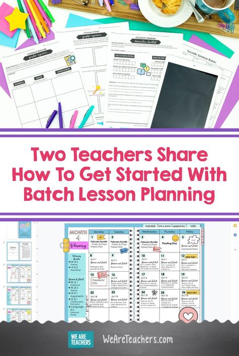 Is lesson planning taking over your life? Us too. It doesn't have to be this way. Here's how to get started with batch lesson planning. Socratic Seminar, Professional Development For Teachers, We Are Teachers, Teaching Plan, Teacher Planning, Ela Teacher, Teaching Career, Sped Teacher, Teacher Lesson Plans
