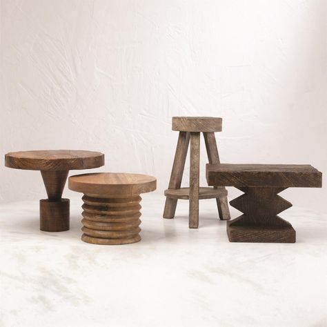 Soulat Pedestal Lemieux Et Cie, Large Armchair, Wood Pedestal, Global Views, Elements Of Design, Arte Popular, Large Furniture, Mango Wood, Modern Rugs