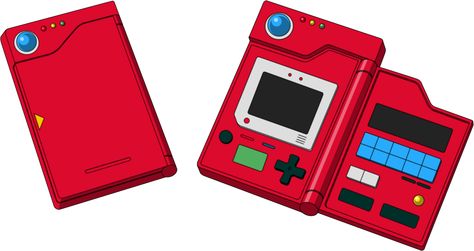 The original Pokedex design featured in the 1st generation of Pokemon games set in the region where it all started: Kanto. Pokedex Design, Pokemon Rayquaza, Pokemon Birthday Party, Pokemon Pokedex, Pokemon Toy, How To Make Animations, Pokemon Sun, Pokemon Games, My Pokemon