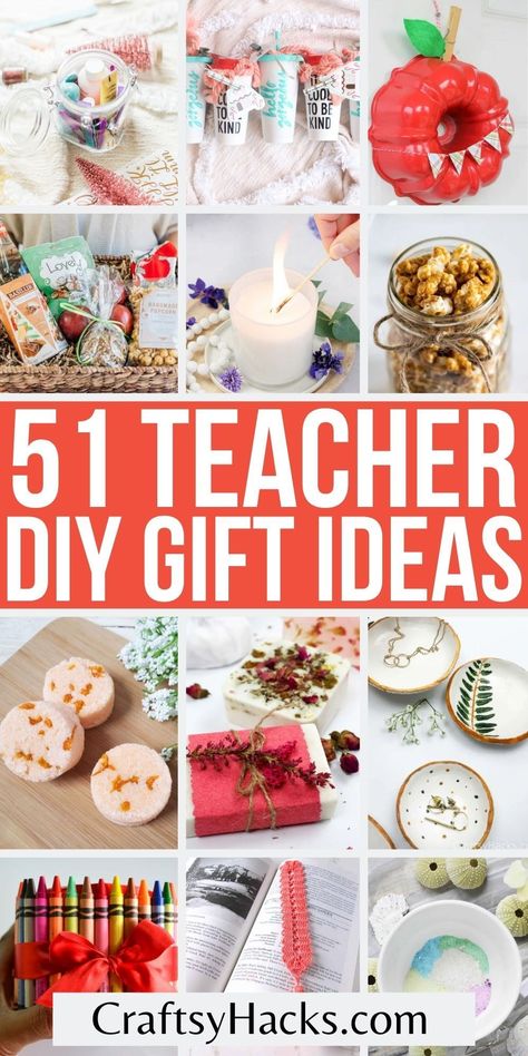 Creating the best DIY gifts for your teachers and professors can be super easy when you use any of these lovely DIY gift ideas. Your teachers will love receiving any of these DIY teacher gift ideas this school year. Gratitude Gifts Diy, Handmade Gifts For Teachers Unique, Homemade Teacher Appreciation Gifts, Christian Teacher Appreciation Gifts, Diy Appreciation Gifts, Dyi Teacher Gifts, Handmade Gifts For Teachers, Appreciation Crafts, Diy Teacher Appreciation Gifts