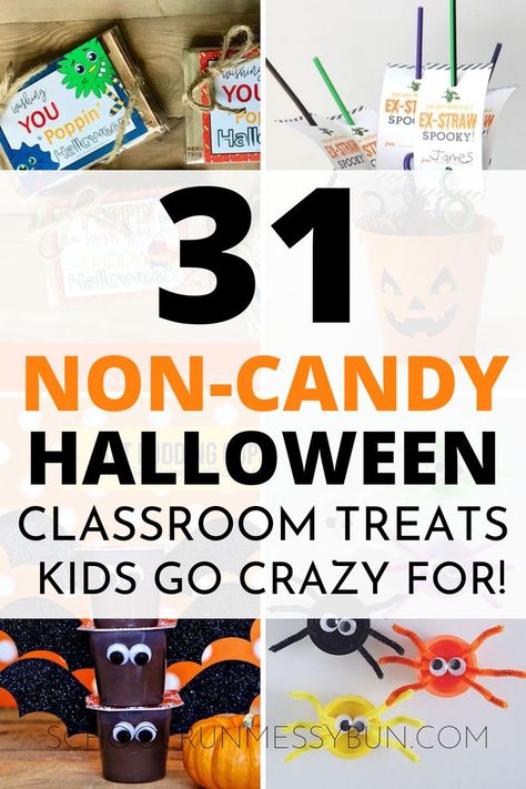 Halloween Party Snacks For School, Halloween Gifts For Kindergarteners, Halloween Snacks For Preschoolers, Halloween Party School Treats, Halloween Non Food Treats For School, Halloween Snacks For School Party Prepackaged, Halloween Treat For Classroom, Daycare Treats Halloween, Applesauce Halloween Treats