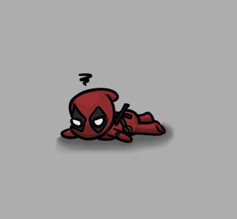 Deadpool Cartoon Tattoo, Cartoon Deadpool Drawing, Deadpool Cute Drawing, Deadpool Cartoon Drawing, Deadpool Tattoo Ideas Small, Deadpool Birthday Cards, Deadpool Inspired Nails, Cute Deadpool Drawing, Deadpool Phone Theme