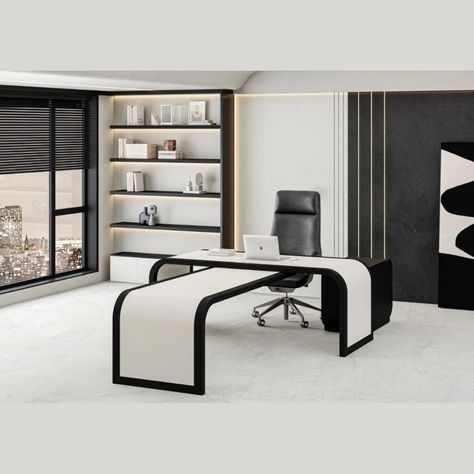 Executive Office Desk Collection “24 Sleek and Modern Design. #officefurniture #officedesk #executivedesk #managertable #ceodesk Design Craft Executive Desk - https://www.designcraft.ae/product-category/desk/executive-desk/ Minimal Office Desk, Ikea Office Inspired, Modern Office Desks, Minimal Office, Craft Office, Furniture Store Design, Office Furniture Solutions, Executive Office Desk, Modern Office Furniture