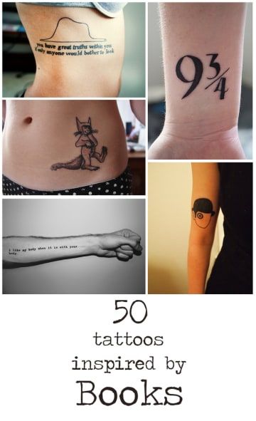 50 Incredible Tattoos Inspired By Books Tattoos Inspired By Books, Literature Tattoos, Cover Ups Tattoo, Book Quotes Tattoo, Book Inspired Tattoos, Book Lover Tattoo, Literary Tattoo, Little Prince Tattoo, Hawaiian Tattoos