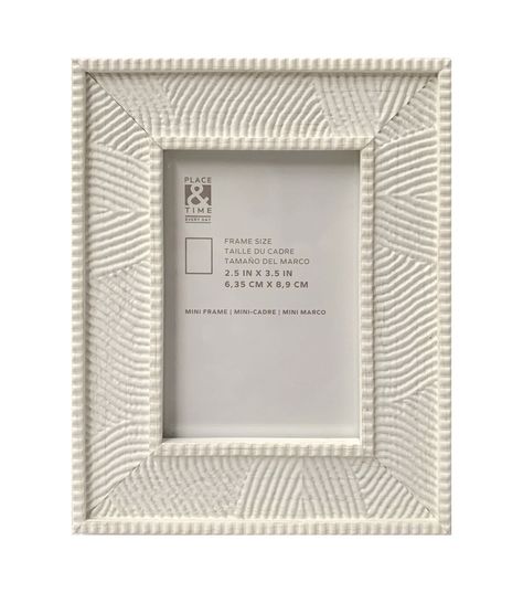 Display a treasured memory in style using the White Plastic Tabletop Frame by Place & Time This white - hued photo frame flaunts interesting textured patterns It comes with a side stand that allows you to display it both vertically and horizontally You can also gift it to a loved one on a special occasionBrand: Place & TimeDimensions: 25 x 35 inchesContent: Plastic, Glass, Medium - density fiberboard, Paper & IronMade in China Frames For Pictures, Frame Texture, Picture Frame Table, Shadow Box Display Case, Side Stand, Tabletop Picture Frames, Poster Frames, Box Display, Display Cases