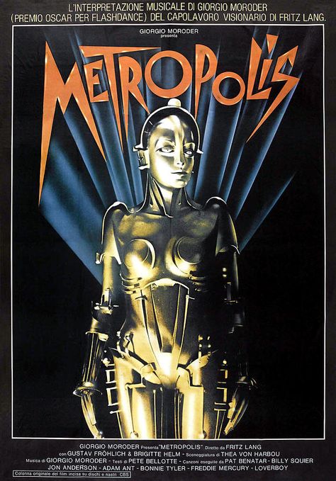 20s Futurism, Futuristic Movies, Metropolis Film, Metropolis Poster, Metropolis 1927, Classic Sci Fi Movies, Affiches D'art Déco, Science Fiction Artwork, Pat Benatar